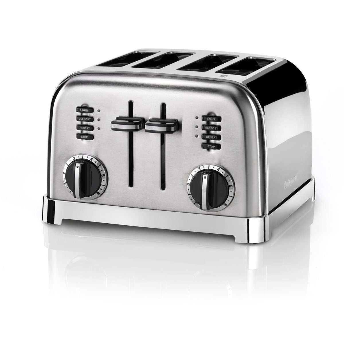 CUISINART 4 SLICE TOASTER BRUSHED METAL CUISINART 4 SLICE TOASTER BRUSHED METAL